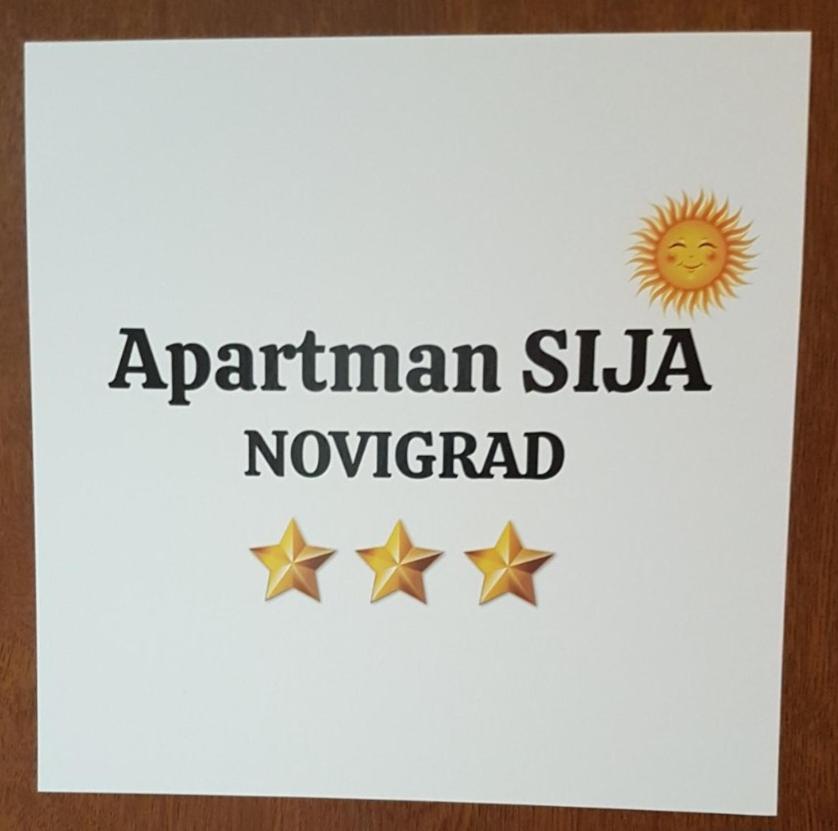 Apartman Sija Novigrad Новиград Экстерьер фото
